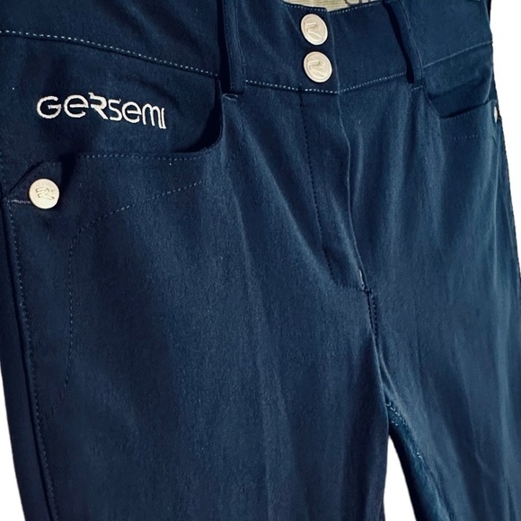GERSEMI SERI NAVY FULL SEAT RIDING PANTS BREECHES SIZE 38 - Picture 8 of 13